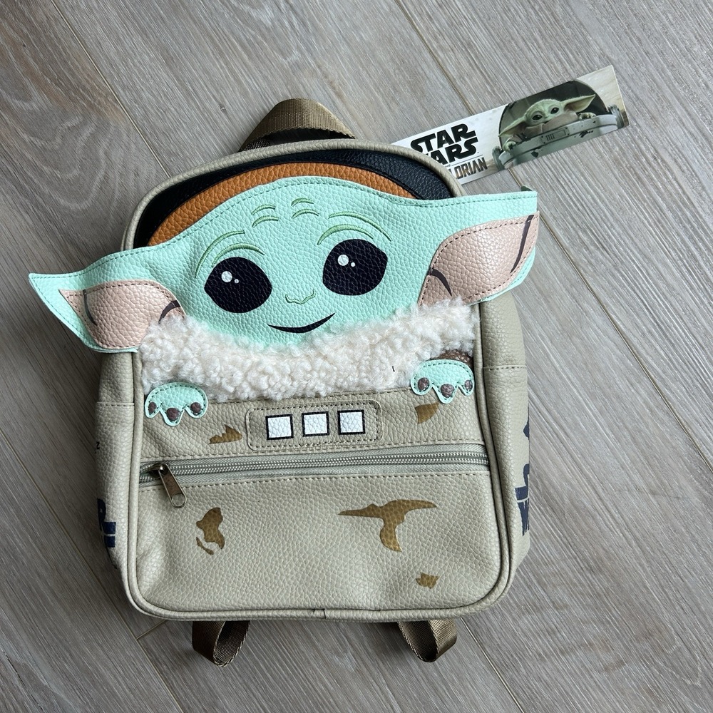 Star Wars The‎ Mandalorian Grogu Mini Backpack Disney New With Tags